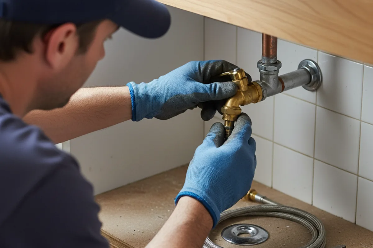Shutoff valve and fitting work during Well Pump Repair in Homewood